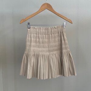 Zara woman cream and tan skort